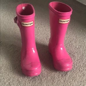 Pink Hunter Rain Boots